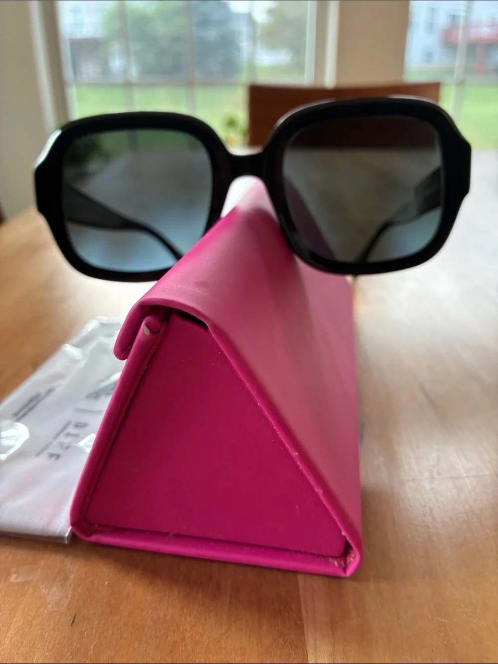Black Oversized Square Women’s Sunglasses